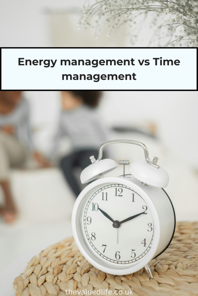 energy management vs time management