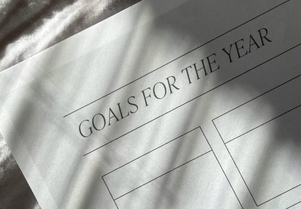 goals for the year printable for setting smarter goals