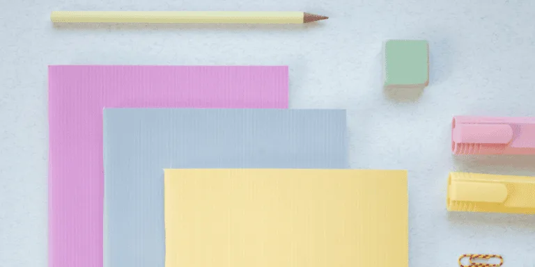 Arranged Pastel Coloured notebooks - ways to fill an empty notebook