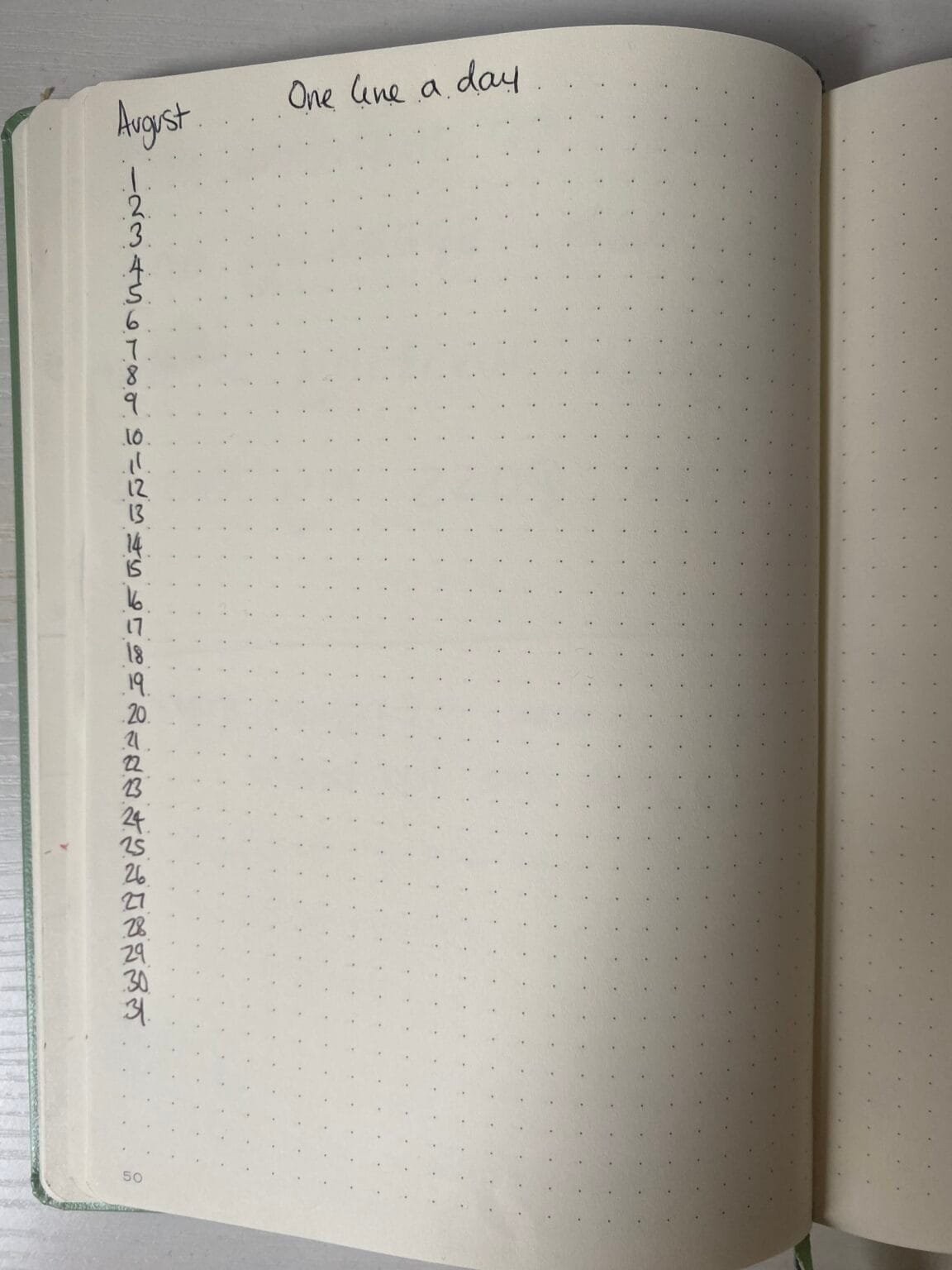 One Sentence Journal Example The Ultimate Guide To One-Line-A-Day Journaling